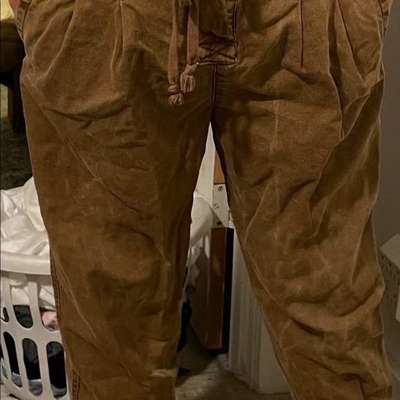 FREE PEOPLE BROWN PANTS - Picture 1 of 3